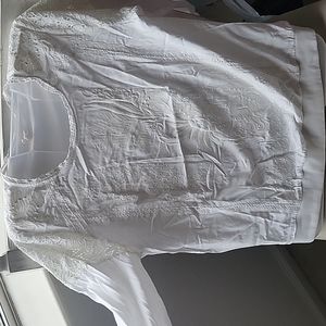 White embroidered long sleeve